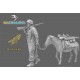 1/35 WWII German Paratrooper Leading a Donkey