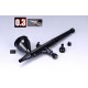 Black Flame 0.3mm Dual Action Airbrush w/9cc Cup [Pro]