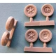 1/72 Libya Wheels Set for Italian Autoblinda AB-41 and Fiat AS.6