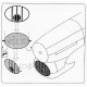 1/72 Typhoon Air Intake Mesh PE accessories for Academy