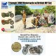 1/35 Triumph 3HW Motorcycle w/British MP set(1+1)