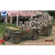 1/35 British Airborne Troops Riding In 1/4ton Truck & Trailer