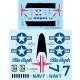 Decals for 1/32 Ta-4J Skyhawk Blue Angels "Casper"