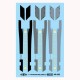 Decals for 1/48 USN/USMC F-4 Phantom Walkways & Formation Lights