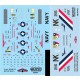 Decals for 1/48 Grumman F-14A Tomcat VF-2 Bounty Hunters, USS Enterprise CVN-65, CVW-14 1977