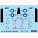 Decals for 1/72 A-4 Skyhawk Hi/Viz Data Stencils