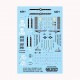 Decals for 1/72 VF-103 Jolly Rogers, F-14B Tomcat, USS Enterprise, CVN-65, CVW-17, 1996