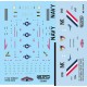 Decals for 1/72 VF-2 Bounty Hunters, F-14A Tomcat, USS Enterprise, CVN-65, CVW-14, 1977