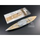 1/700 USS West Virginia BB-48 1945 Battleship Wooden Deck w/Metal Chain for Trumpeter kits #05772 