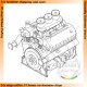 1/35 WWII German Tank Engine - Maybach HL 230 P45 for Tiger I, Sturmtiger