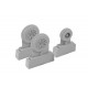 1/48 Hawker Hunter F.6 Wheels for Airfix kit