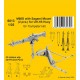 1/35 Modern UH-1B Huey Helicopter M60D with Sagami Mouth (2pcs) for Trumpeter kit 