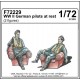 1/72 WWII German Pilots at rest (2 figures)