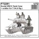 1/72 Soviet WW II Tank Crew + soldier for T-34 (4 figures)
