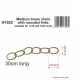 1/35 1/48 Medium Brass Chain with Rounded Links (L: 30cm)