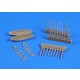 1/200 8 m Cutter (2pcs) with Paddles for Trumpeter kits