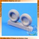 1/32 WWII Japanese Mitsubishi A6M2/A6M5 Zero Wheels for Tamiya kit