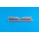 1/48 Hurricane Mk.I Exhausts (triple ejector type) for Airfix kits