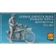 1/32 German Dispatch Rider standing with a motorcycle