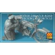 1/32 British Dispatch Rider checking motorcycle