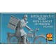 1/32 British Dispatch Rider with a basket of pigeons