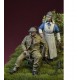 1/35 WWII Belgian Nurse w/Wounded BEF Soldier (2 figures)