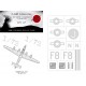 1/72 Consolidated B-24H Liberator National Insignias Masking for Airfix kits