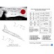 1/72 F-100 Super Sabre National Insignias Masking for Trumpeter/Italeri kits