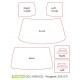 1/24 Peugeot 205 GTI Window Frames Masks for Heller #82705