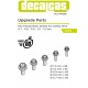 Fasteners - Hexagonal Flange Bolt Drilled 0.7 - 1.2 mm (476pcs, 3d print)