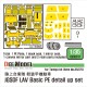 1/35 JGSDF Light Armoured Vehicle Basic Detail-up Set for Tamiya kit #35275