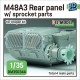 1/35 M48A3 Rear Panel with Sproket set for Dragon kits