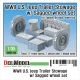 1/35 WWII US Willys Trailer Stowage Set w/Sagged Wheels