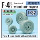 1/32 McDonnell Douglas F-4E/F Phantom II Wheels Set for Revell kits #04706/04785/04798