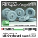 1/16 US M8 Greyhound Sagged Wheel set for Andy's Hobby Headquarters