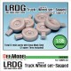 1/35 WWII British LRDG Truck Sagged Wheels Set for Tamiya #32407/35092/89785 (6 wheels)