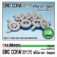 1/35 WWII US GMC CCKW Cargo Truck Sagged Wheels Set for Tamiya/Hobby Boss kits (11 wheels)