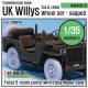 1/35 WWII British Commando/SAS Jeep Sagged Wheels Set for Tamiya kits (5 wheels)