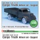 1/35 WWII German Kfz.305 Cargo Truck Sagged Wheels Set for Tamiya #291/Italeri #216