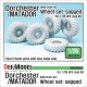 1/35 WWII British AEC Dorchester/Matador Sagged Wheels Set for AFV Club AF35236/AF35239