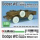 1/35 US Dodge WC 4x4 Truck Sagged Wheel set for AFV Club/Italeri kits