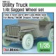 1/35 WWII US 1/4 ton Utility Truck Wheel set for Meng/Takom kits