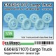 1/35 WWII US G7107(G506) Cargo Truck General Type Wheel set for ICM/Miniart kits