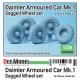 1/35 WWII British Daimler Armoured Car Wheel set for Gecko model