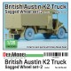 1/35 WWII British Austin K2 Truck Wheel set #2 India for Airfix