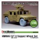 1/35 M997/M1046 HMMWV R/T II Sagged Wheels Set for Tamiya #267 (5 wheels)