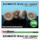 1/35 Australia IMV Bushmaster Sagged Wheels Set for Showcase Models kit #35001 (4 wheels)