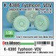 1/35 Russian K-4386 Typhoon-VDV Sagged Wheel set-1 for Meng Model