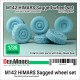 1/35 US M142 HIMARS Sagged Wheel set for Trumpeter kit