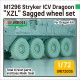 1/72 US M1296 Stryker ICV Dragoon "XZL" Sagged Wheel set for Dragon kits